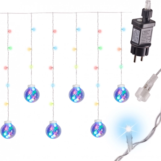 LED hangende lichtgordijn 3 m 108 LED multicolor