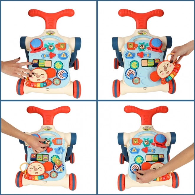 Multifunctionele kinderloopstoel en interactieve tafel 5-in-1