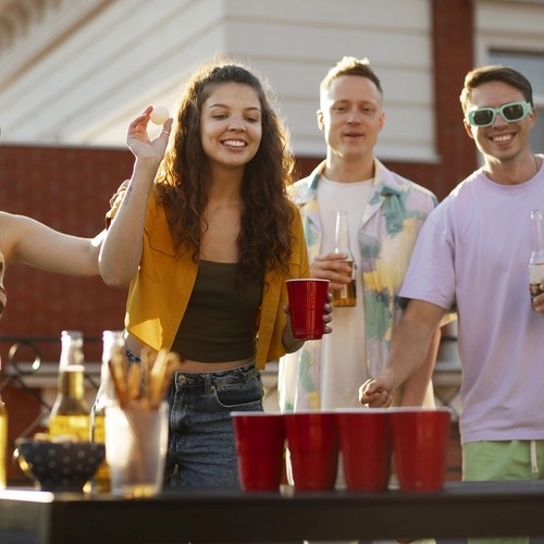 Beer Pong spel- 50 bekers Ruhhy 21232