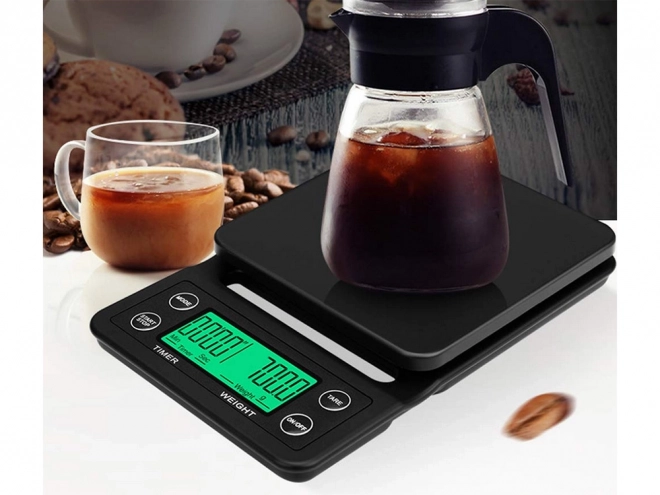 Elektronische keukenweegschaal voor koffie