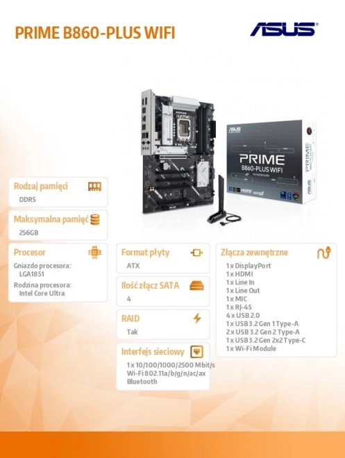 Moederbord ASUS Prime B860-PLUS WIFI