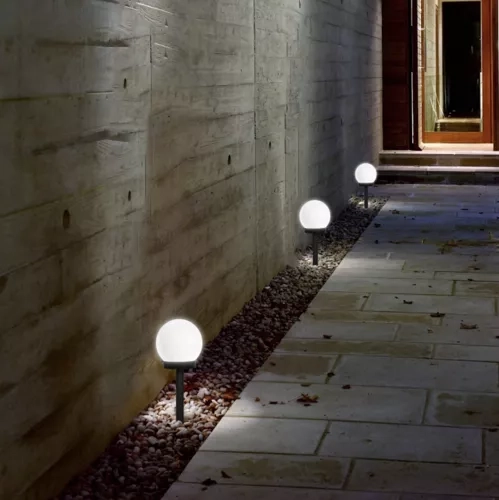 Set van 6 zonne-energie tuinlampen 23562
