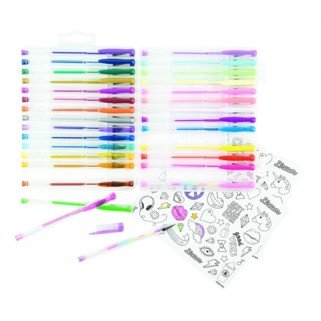 Gelpennen MAKE IT REAL - Set van 30 kleuren