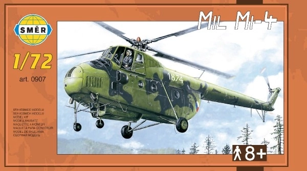 Model Helikopter Mil Mi-4 in doos 34x19x5,5cm