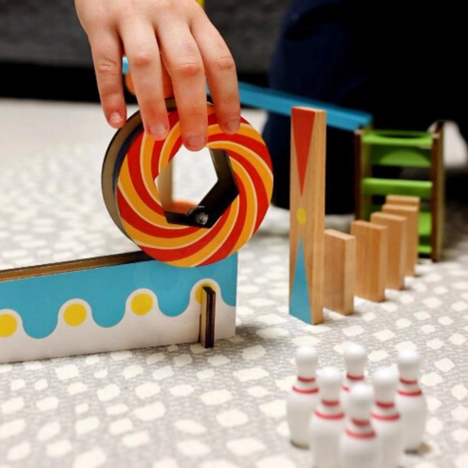 Houten bouwblokken domino / domino puzzel Tooky Toy