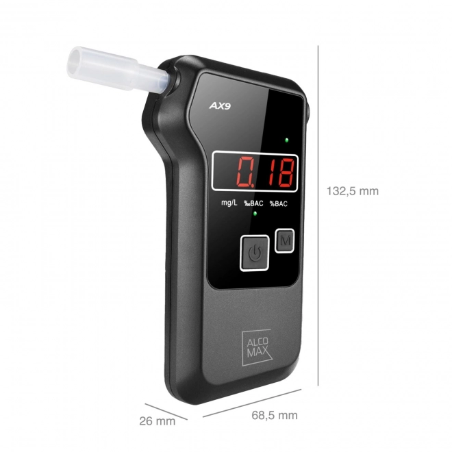 Elektrochemische ademtester AX9 met PLATINUM technologie