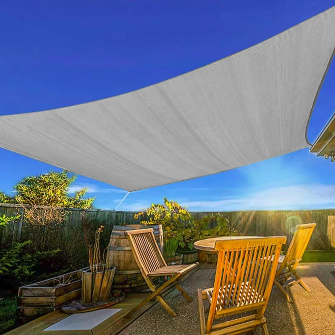 Vierkante schaduwdoek met waterdichte dekking 3x3m ModernHome - grijs