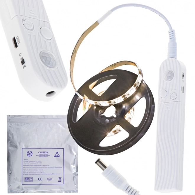 Waterdichte LED-strip op batterijen met bewegingssensor