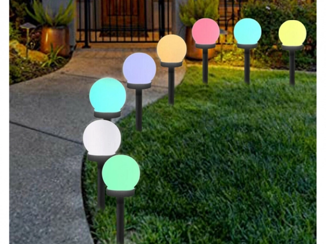Zonne-tuin RGB bolvormige lampen
