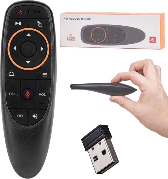 Afstandsbediening met microfoon voor smart-tv’s en apparaten