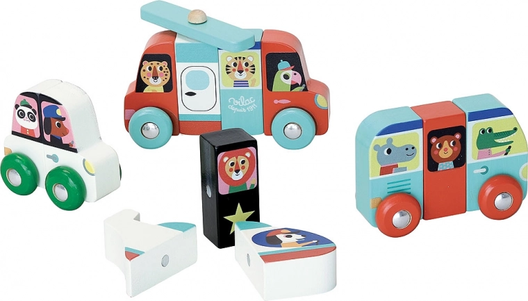 Creatief bouwen van 4 voertuigen