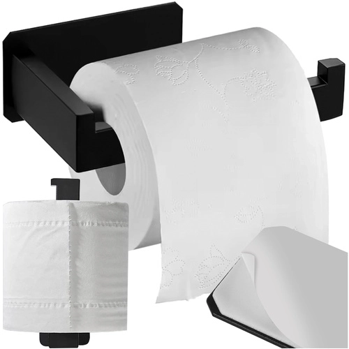 zwarte loft toiletpapierhouder voor aan de muur