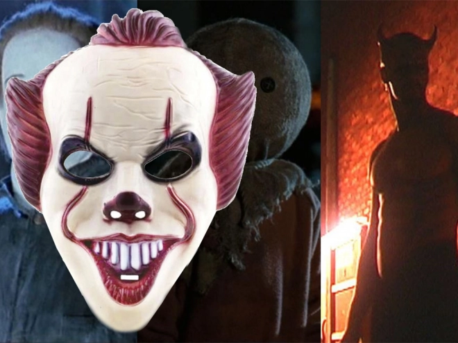 Halloween clownmasker Pennywise