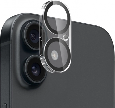 Crong Lens Shield beschermglas voor iPhone 16 en iPhone 16 Plus