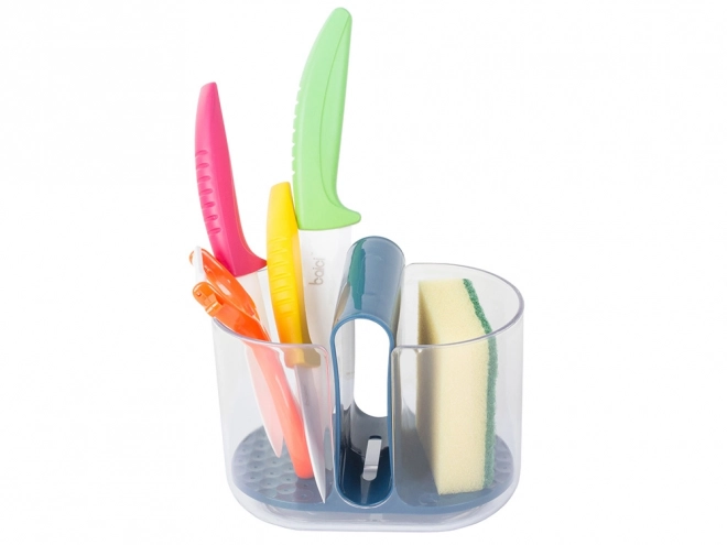Keukenorganizer voor bestek met afdruiprek