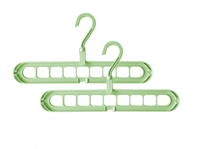 Multifunctionele kledingkast organizer groen 2 stuks