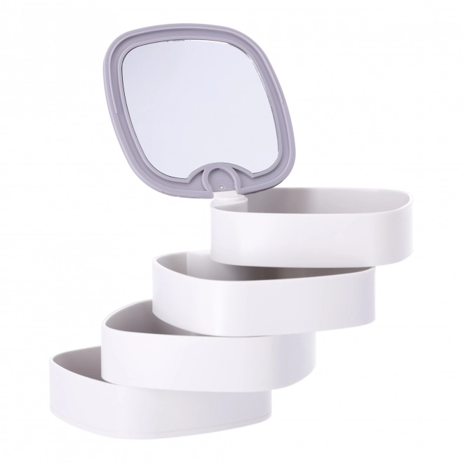 Meerniveau juwelendoos, premium organizer - wit
