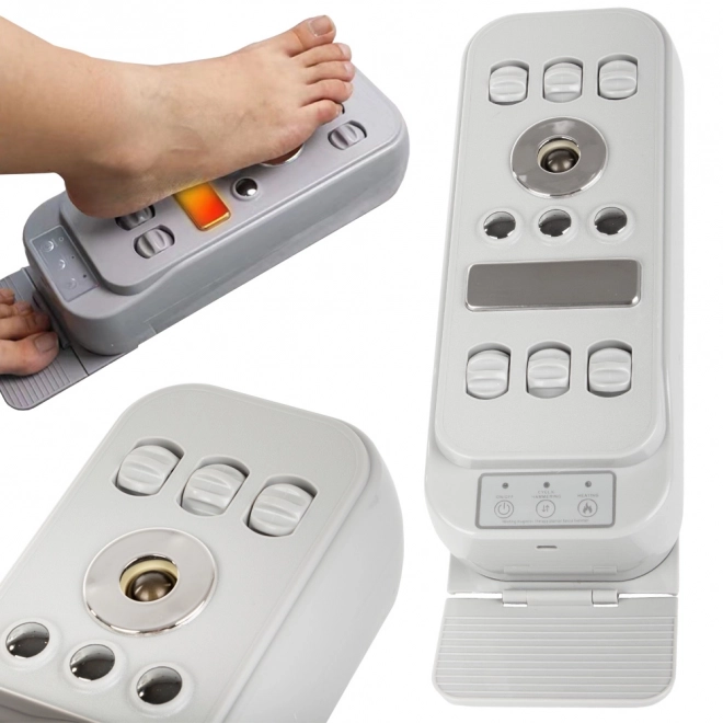 Elektrische voetmassageapparaat met verwarming en vibratiemassage