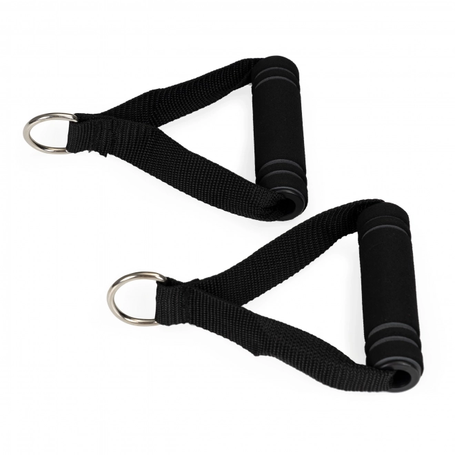 Set van 5 weerstandsbanden voor fitness met handgrepen