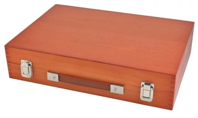Grote set in houten koffertje voor kleine schilders 174 stuks