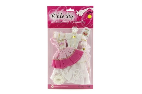 Poppenkleertjes met accessoires - 2 stuks