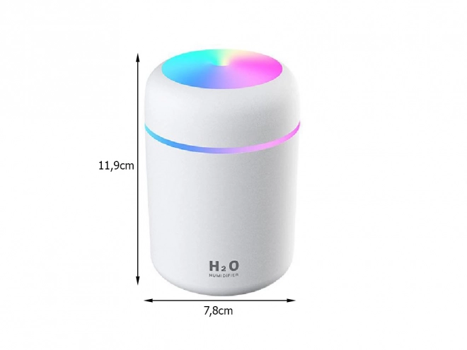 Mini-luchtbevochtiger en aromadiffuser USB met RGB-verlichting