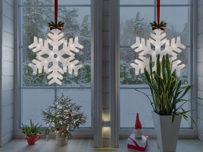 Kerstverlichting decoratie sneeuwvlok