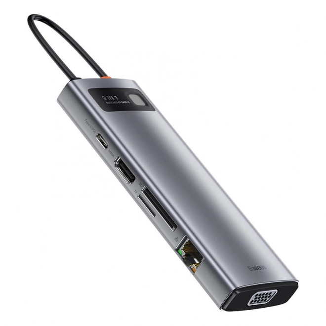 Baseus Metal Gleam Series 9-in-1 Multifunctionele Hub