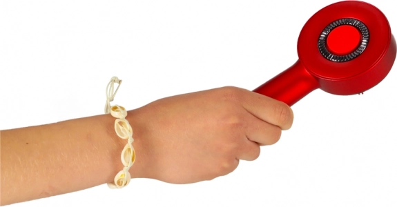 Hoofdmassagerborstel met USB en infraroodlicht