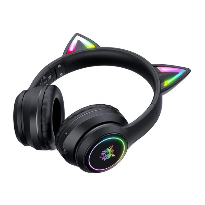 Gaming koptelefoon met kattenoren ONIKUMA B90 zwart