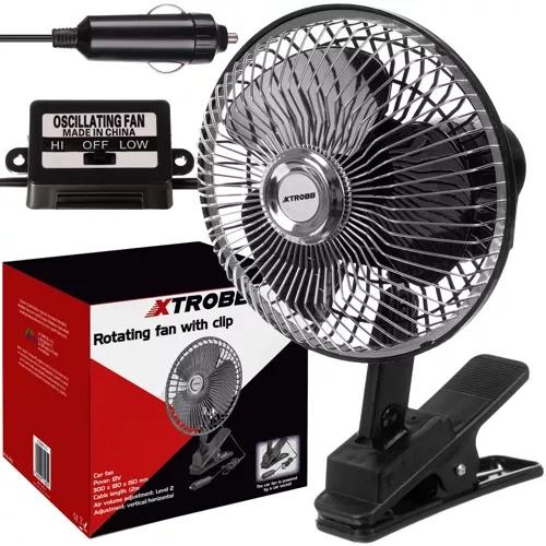Draaiende autoventilator met clip Xtrobb