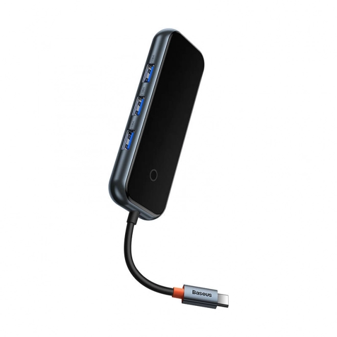 Baseus Hub USB-C naar 4x USB 3.0 donkergrijs