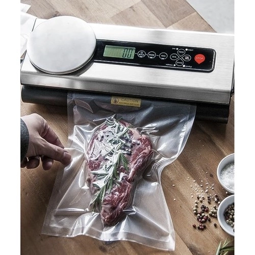 Vacuümmachine / foliesealer met schaal en rollen set RUHHY