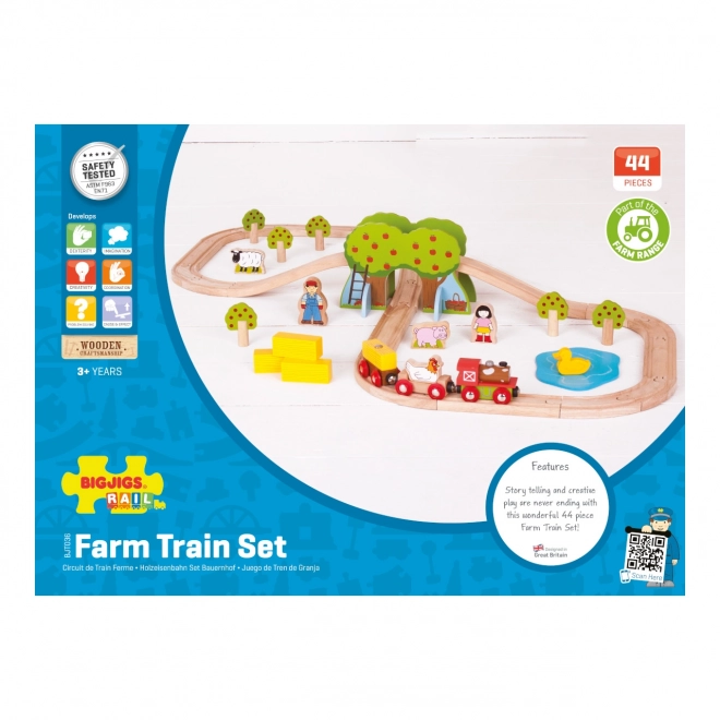 Bigjigs Rail Houten Treinset Boerderij