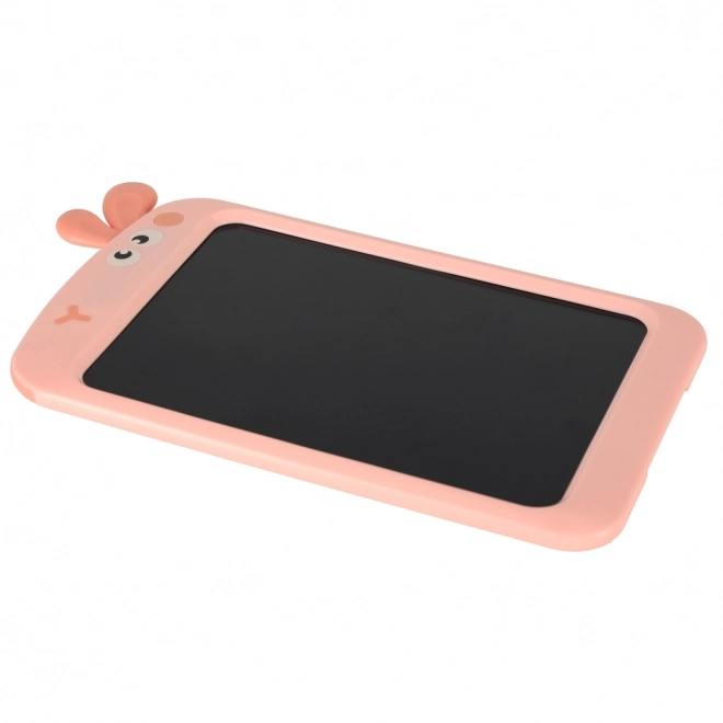 Roze kindertekentablet met LCD-scherm en stylus