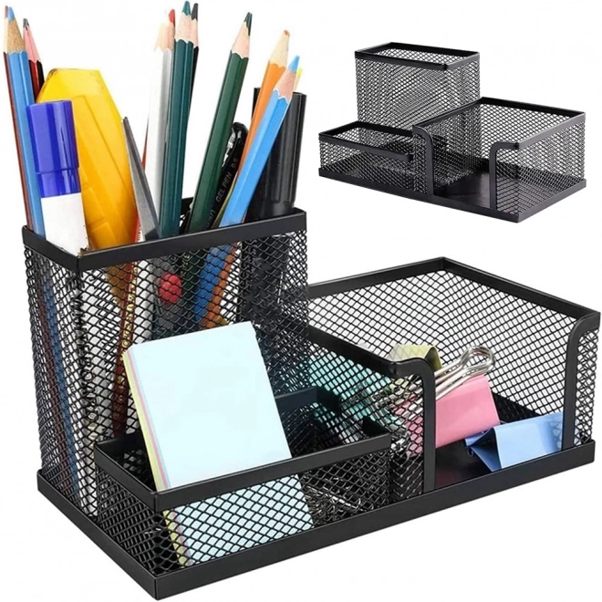 Metalen bureau-organizer 3 vakken