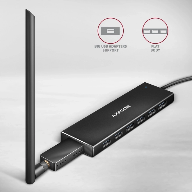 USB Hub 7-Poorts AXAGON HUE-F7A