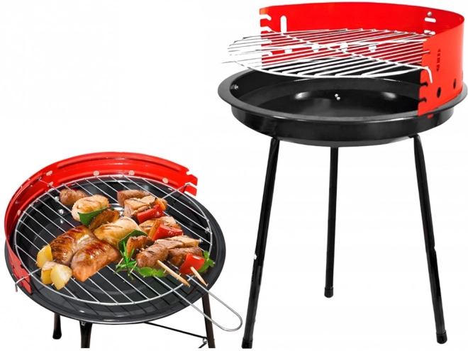 Tuin draagbare kampeerbarbecue op houtskool