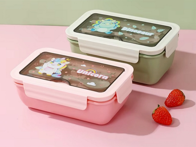 Multifunctionele lunchbox met bestek