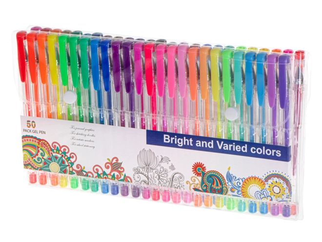 Brede palet van 50 kleuren