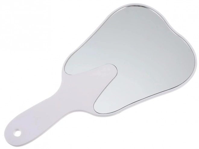 Cosmetische spiegel in de vorm van een tand