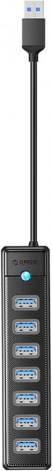 Orico adapter USB-hub 7x USB 3.0 (zwart)