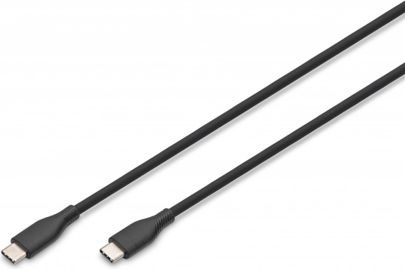 Siliconen USB‑C – USB‑C kabel, USB 2.0, 60W, 2 m zwart