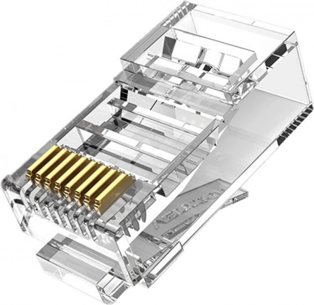 RJ45-stekker CAT6 UTP Connector Vention IDDR0-100 Transparant 100 stuks