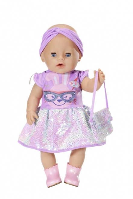 Baby Born jurk voor 43cm pop - Set voor verjaardagspartij