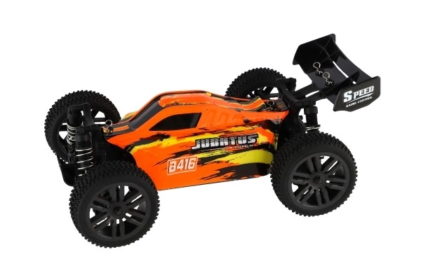 Avtomobil RC Buggy Bonzai Jubatus terrein 30cm plastic 2,4GHz op batterijen + 2x extra pakket in doos 40x14x21 – Oranje