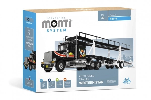 Bouwpakket Monti System Autorodeo Trailer Western Star