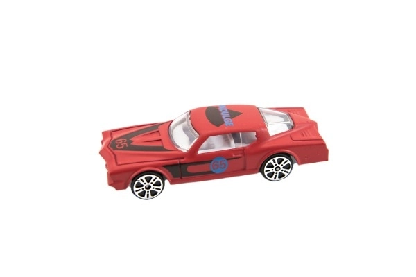 Metalen race-auto 6 cm in doosje