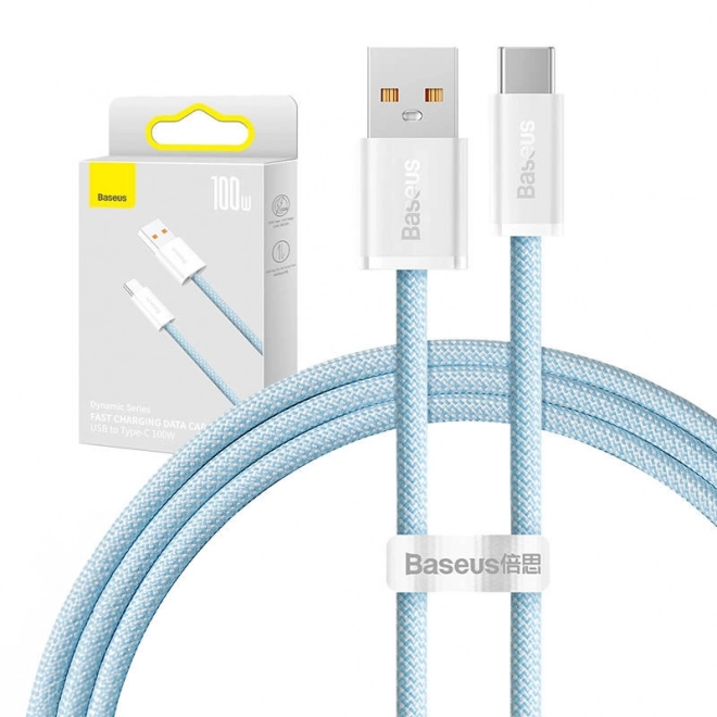 USB naar USB-C kabel Baseus Dynamic, 100 W, 1 m, blauw