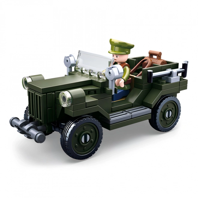 Bouwpakket militaire jeep Sluban GAZ 67